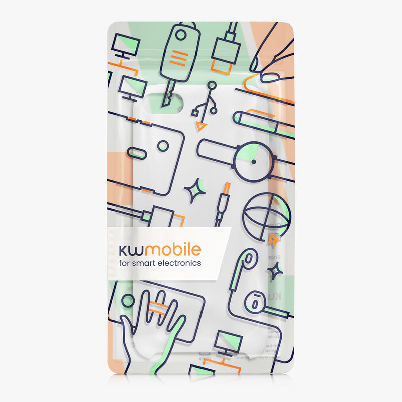 kwmobile TPU Silicone Case Compatible with Apple iPod Touch 6G / 7G (6th and 7th Generation) - Case Soft Flexible Protective Cover - White Matte