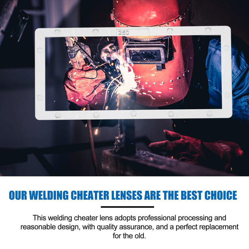 Magnification Welding Lens Magnifying Helmet Replacement Lens Compatible with Most Welding Helmets(1.0/1.5/2.0/2.5/3.0 Diopter,2" X 4.25",Pc,5 Pcs) 1.0/1.5/2.0/2.5/3.0 Diopter,2" X 4.25" Pc 5