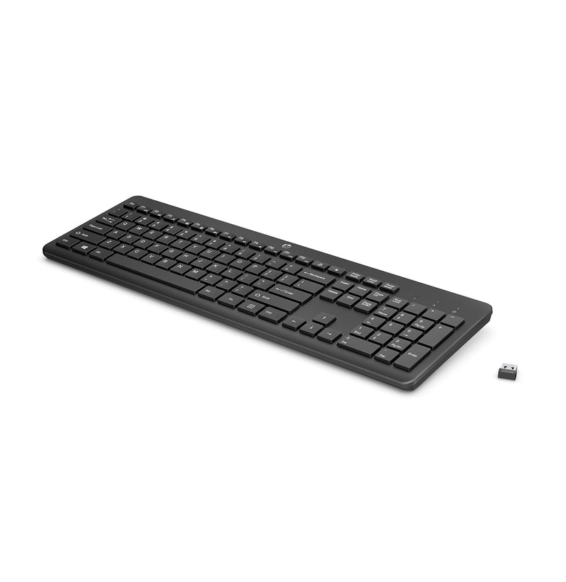 HP 230 Wireless Keyboard, Numeric Keypad, Wireless, Comfort Design, Sleek and Quiet (3L1E7AA#ABA)