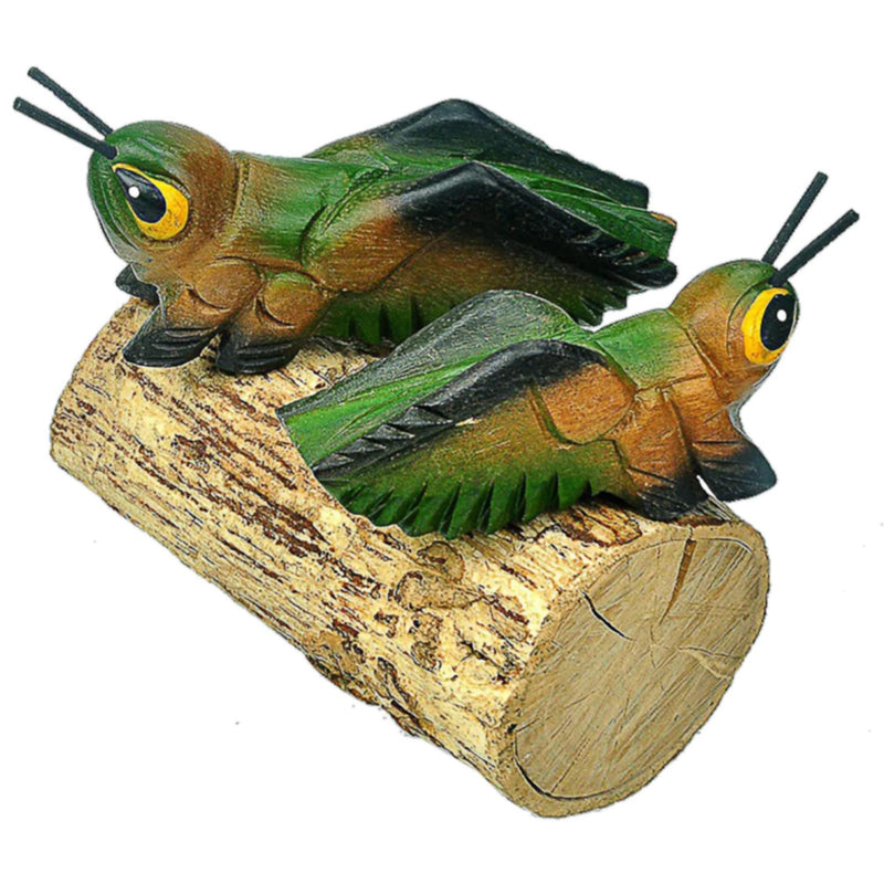 3 Pcs Handmade Wooden Percussion Instruments Animal Set, 3 Inch Wooden Frog, 4 Inch Wooden Cricket, and 2.3 Inch Wooden Owl, Artistic Craft and Unique Gift (Small) S- 3"Frog 4"Cricket 2"Owl