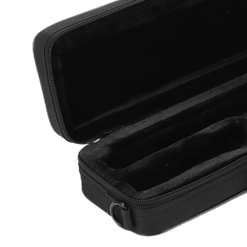 Flute Case Carrying Bag, Black Oxford Cloth Waterproof Flute Carrying Bag Wear Resistant Lightweight Portable Flute Storage Bag with Adjustable Shoulder Strap for 16 Holes Flute, 15.5 x 4.7 x 2.7in