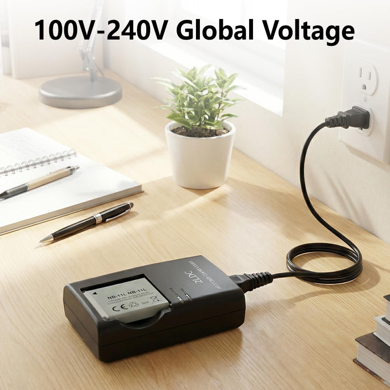 NB-11L Battery Charger for Canon PowerShot ELPH 110 HS, 130 HS, 340 HS, 350 HSA2300, SX400 is, A2400 is, A2500, A3500 is, A4000 is, IXS 240 HS, IXUS 285 HS