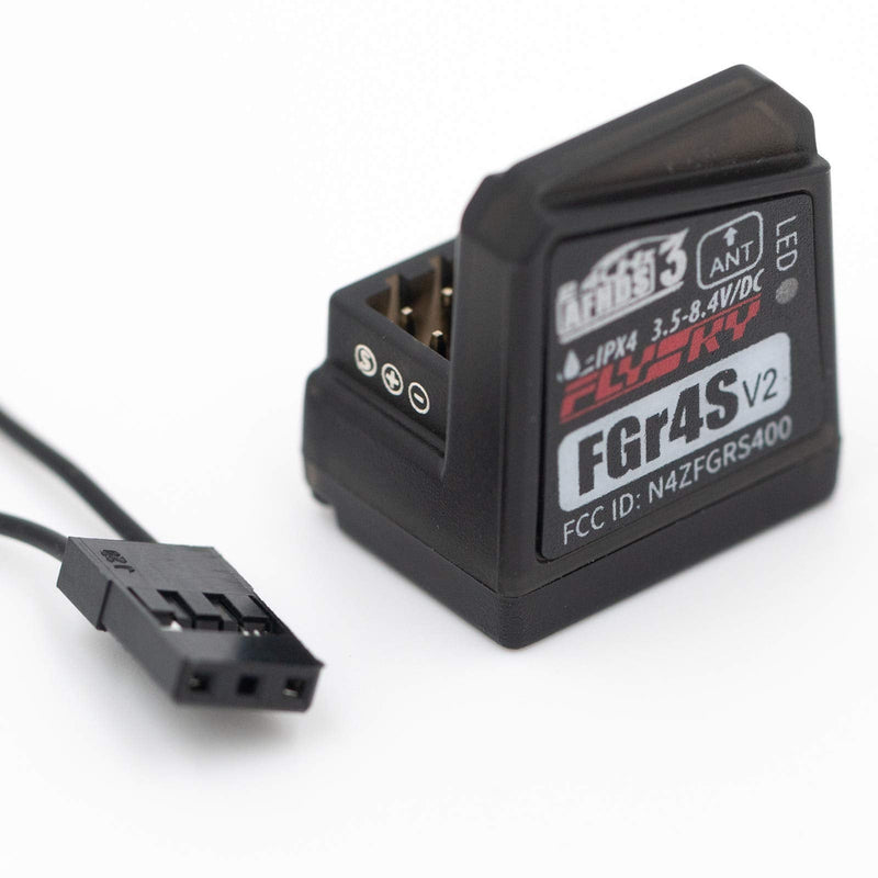 FGR4S V2 Receiver 2pcs AFHDS 3 Built-in Single-Antenna Bidirectional PWM/PPM/IBUS Output Receiver for NB4 PL18 Remote Control Transmitter