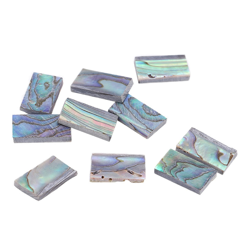 Abalone Shell Inlay, 10Pcs Nature Guitars Inlay Material Colourful for Mosaic Art for Jewelry Design