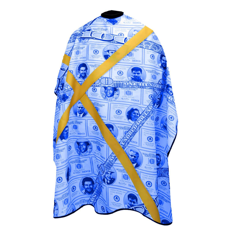 King Midas Empire Boss Money Cape - One Size Fits All - Durable and Lightweight Cape (Elastic, Blue)
