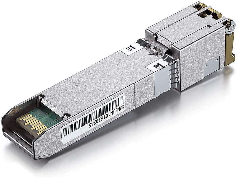 100Base-T/1000Base-T/2.5GBase-T/SFP SGMII RJ-45 Auto-Negotiation SFP Transceiver, Industrial Grade, Compatible with Ubiquiti UniFi, Fortinet, Netgear, TP-Link and Other Open Switches 100M/ 1G/ 2.5GBase-T(-40~+85℃)