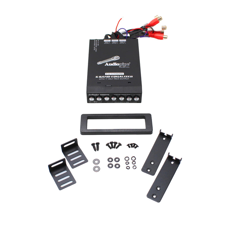 Audiopipe 5 Band Graphic Equalizer with 7 V Line Driver (EQ-57MOTO)