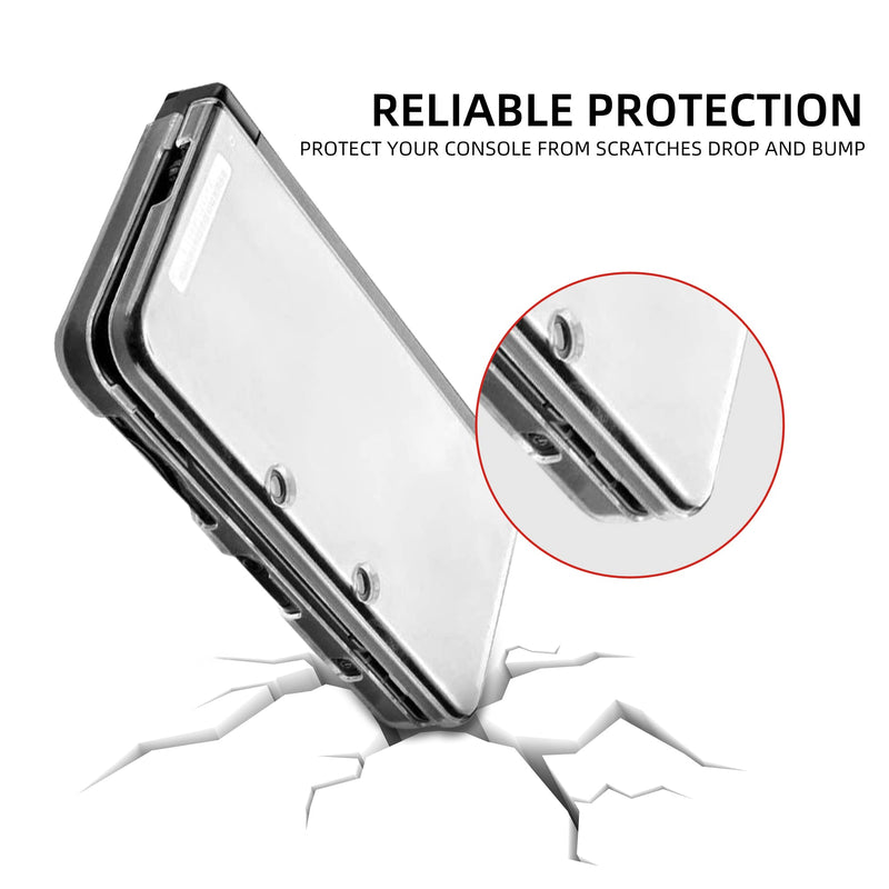 New 3DS XL Protective Shell, Ultra Clear Crystal Transparent Hard Case for Nintendo New 3DS XL