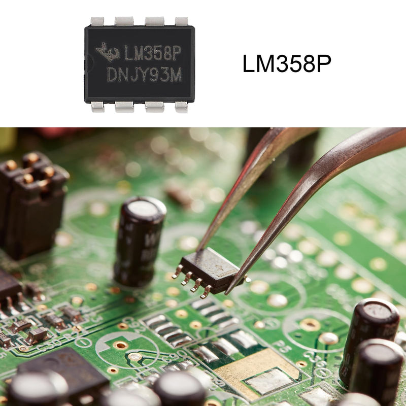 [AUSTRALIA] - Pack of 50 LM358P Operational Amplifier IC Om-Amp DIP-8 with Machined Contact Pins LM358 IC Dual Operational Amplifier Integrated Circuit for Sensor Signal Processing, Signal Processing 