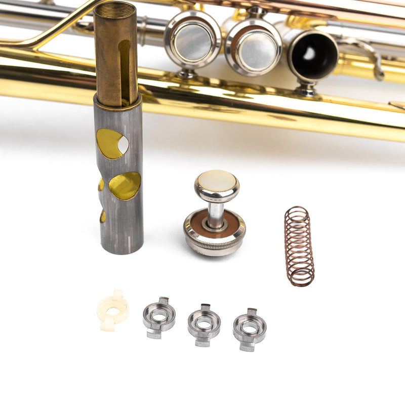 [AUSTRALIA] - Trumpet Titanium VALVE GUIDES by KGUmusic Set of 3 for Yamaha and Bach Stradivarius. Trumpet tools and details. Valve parts (Yamaha) 