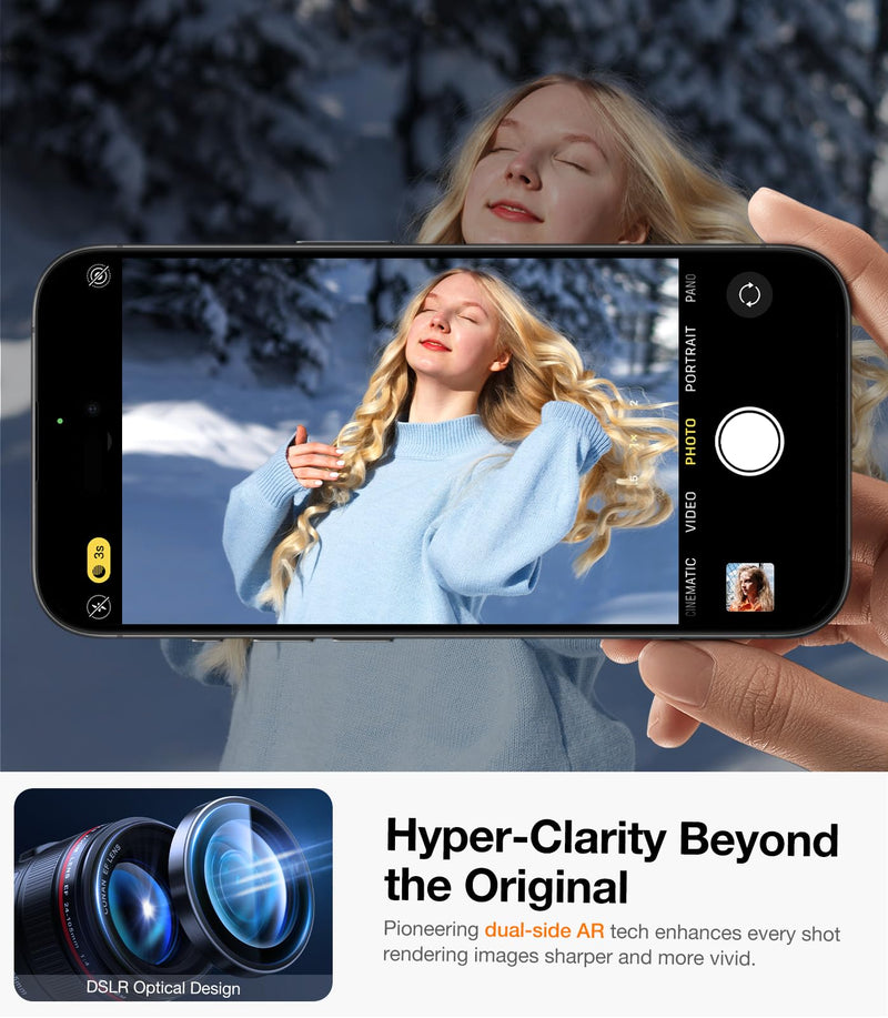 UltraGlass for iPhone 16 Pro Max/16 Pro Camera Lens Protector [NO.1 Military Grade Shatterproof] iPhone 16 Pro Max Camera Protector, 16 Pro Lens Cover [Longest Durable] Easy Install, Black Titanium iPhone 16 Pro, 16 Pro Max