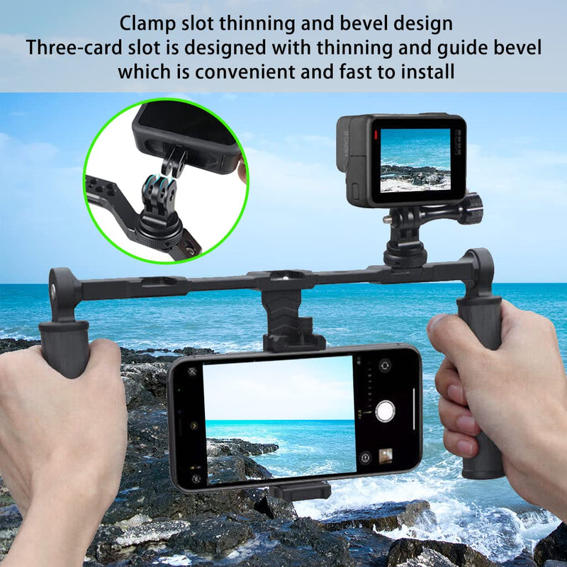 Tripod Screw to DSLR Camera Flash Cold Shoe Mount Adapter Compatible for GoPro 11/10/MAX/9/8/7/6/5/4/3+/3,DJI OSMO Action 2 3