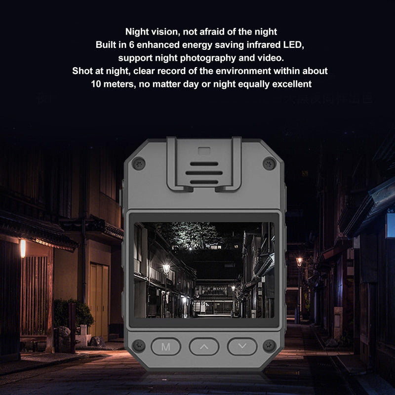 [AUSTRALIA] - Luqeeg 4K Worn Camera, Design, Night, Motion Detection, Wearable Video Recorder with Back Clip for Law Enforcement 