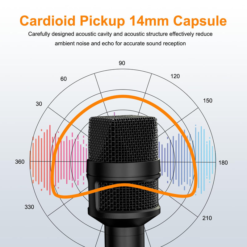 COMICA Revo S Wireless Handheld Microphone for iPhone 15 16, USB C Interview Mic with 48kHz/24bit Recording, 15H Battery Life, Ideal for Content Creators/Reporter/Street Interviews/Podcasting