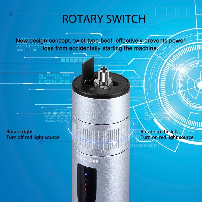 [AUSTRALIA] - Rechargeable Visual Fault Locator - Fiber Optic VFL Tester Kit With 5km Range and FC Male to LC Female Adapter 