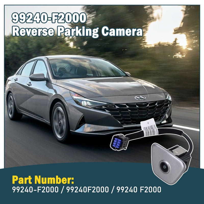 Rear View Backup Camera Reverse Parking Assist Camera | Compatible with Hyundai Elantra 2019 2020, Replaces # 99240-F2000, 99240F2000, 99240 F2000