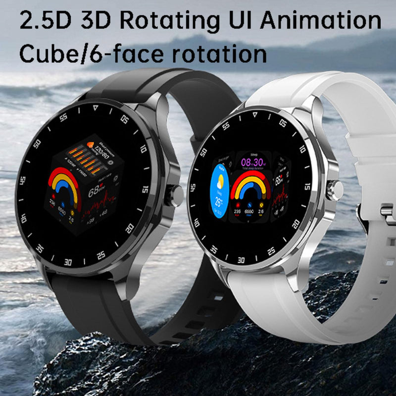 Smart Watch with Earbuds,2 in 1 Build-in TWS Wireless BT5.0 Earphone Fitness Sports Health Monitor Black X20