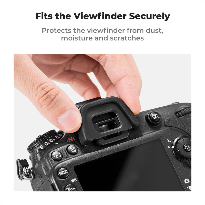 K&F Concept Eyepiece Cover & Hot Shoe Cover Kit, Viewfinder Protector Eyecup Eye Cup DK-23 for Nikon D7100 D7200 D300 D300s Camera Viewfinder DK-23 Replacement