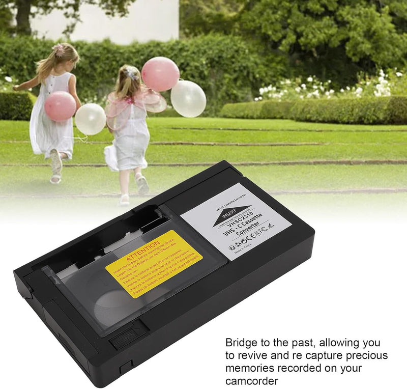 [AUSTRALIA] - Original Factory Sealed My Needle Store Cassette Adapter for Camcorders SVHS VHS-C to VHS – Ideal for VCR Player, VHS Tapes, Video Cassette Player and VHS to Digital Converting. 