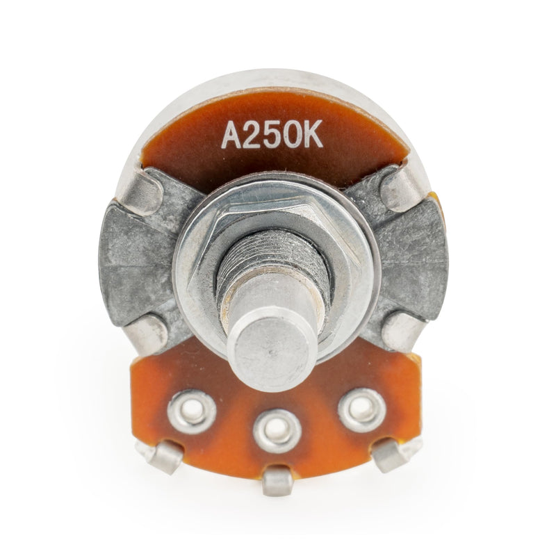 [AUSTRALIA] - Alpha A250K Pots Metric Solid Standard Shaft 9.5mm Audio Taper Potentiometers for Electric Guitar Bass (Set of 10) A250K Solid Shaft 9.5mm 