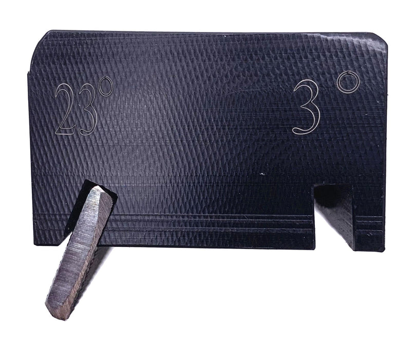 Guitar Fret End Beveling File 3 and 23 Degree Fret End Dressing Bevel Luthier Tool Compatible with MN831, 150mm in Length 3/23 Degree