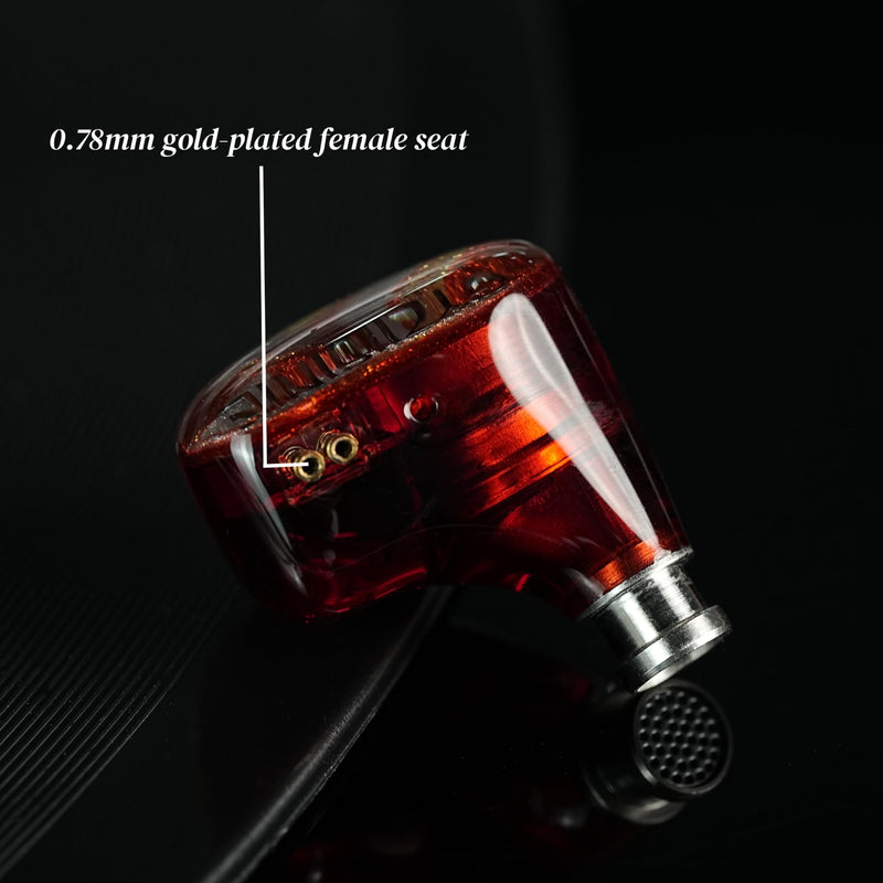 IEM 10mm1DD in‑Ear Monitor, a Wired Earphone with Rich mid‑Low Frequency Texture, Suitable for pop and Rock Music. Ideal for Daily Sports, and Studio Monitoring. (3.5mm Without Microphone) 3.5mm without Mic
