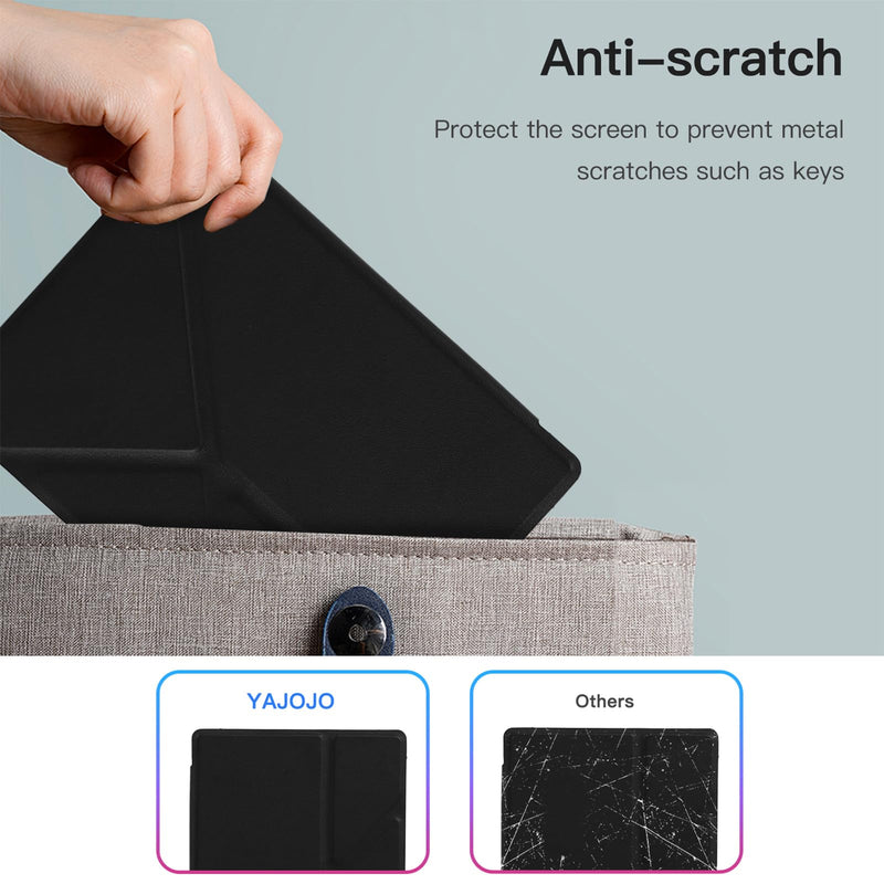 Case Compatible with BOOX Go 6 Gen II 2026 6" ePaper Reader, Magnetic Tri-Fold Folio Cover, Auto Wake/Sleep, Multi-Angle Stand, Slim Light Shell Protective Case, Black