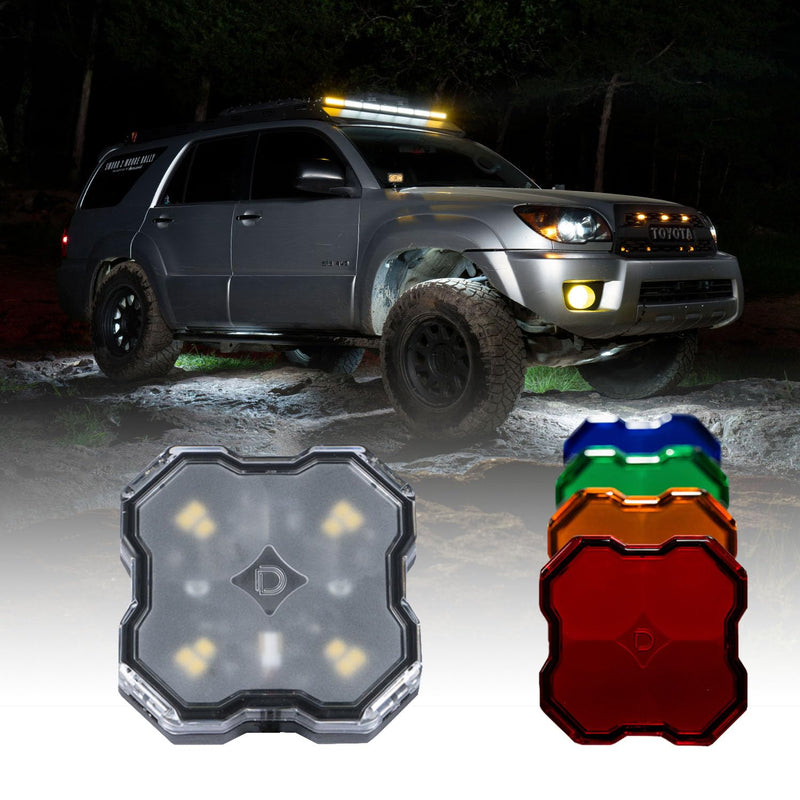 Diode Dynamics Stage Series LED Rock Light (one), White Diffused Bare Wire Hookup