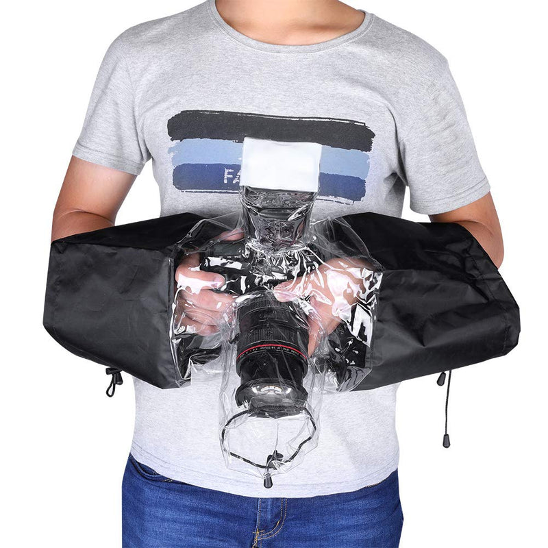 DSLR Camera Rain Cover Rainproof Protector Coat Sleeve for DSLR Camera Flashlight