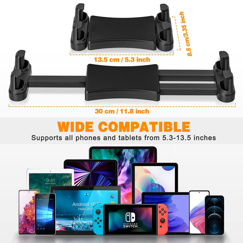[AUSTRALIA] - Tablet Tripod Mount Adapter, 360° Tablet Tripod Holder with Adjustable Aluminum Arm for Phone, iPad, iPad Pro and 4.7-12.9" Devices, Monopod, Tabletop Tripod Stand, Selfie Stick, Etc 