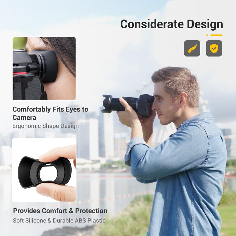 LUMIX S5II S5IIX Eyecup Eyepiece，Soft Silicon Extended Camera Eye Cup Viewfinder Special Designed for Panasonic LUMIX S5II S5IIX S5 II S5 IIX S5M2 S5M2X Mirrorless Camera（Upgrade Version）