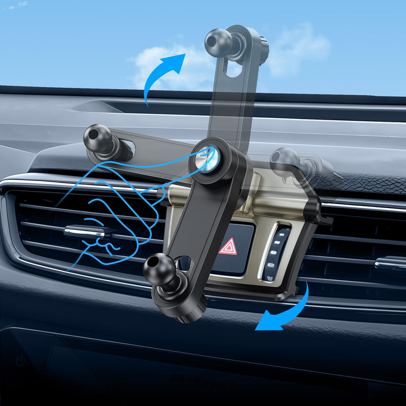 ELOHEI Custom Fit Phone Mount for Nissan Rogue with Custom Base | Specifically Design Car Phone Holder for Nissan Rogue 2014-2020 Accessories, for 4.7-7 in Phones (HE05) HE05 (with Extension Rod)
