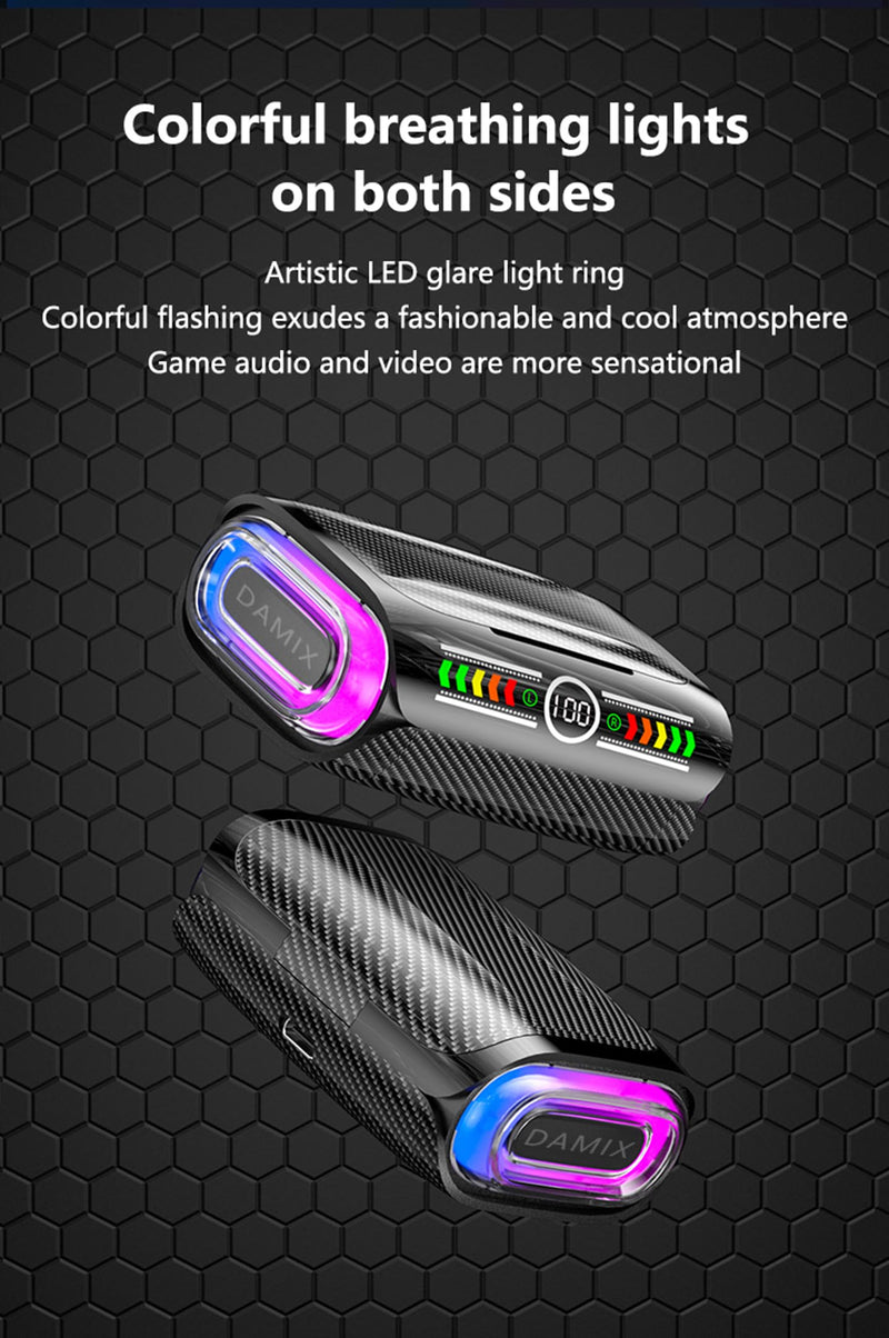 True Wireless Earbuds, 2024 Bluetooth Headphones 5.3 Earbuds, Waterproof Touch Control Ear Buds in-Ear Built-in Mic, with LED Power Display, IP7 Waterproof Earphones Sport Headset - Model 44