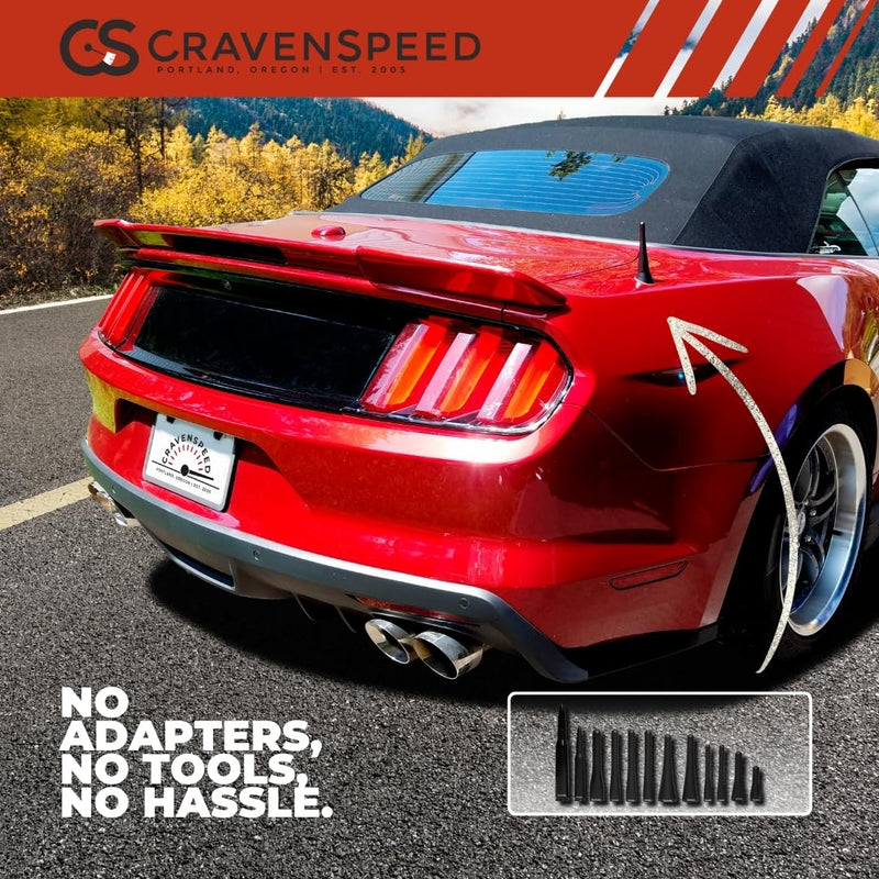[AUSTRALIA] - CravenSpeed Stubby Antenna Compatible with Ford F-250 & F-350 Super Duty 2017-2026 | 3.2 Inches | Short Antenna Replacement | Made in The USA F-250 & F-350 2017-2026 