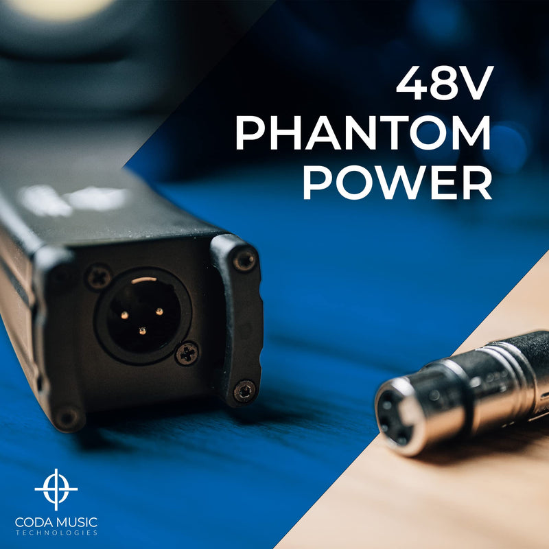 Coda MB-1 Microphone Preamp Mic Gain Booster - 48V Phantom Power, 25db Gain Ultra-Clean Dynamic Mic Preamplifier for Studio or Home Recording, Vocal, Livestream, Broadcast, or Podcast Single-Channel (MB-1)