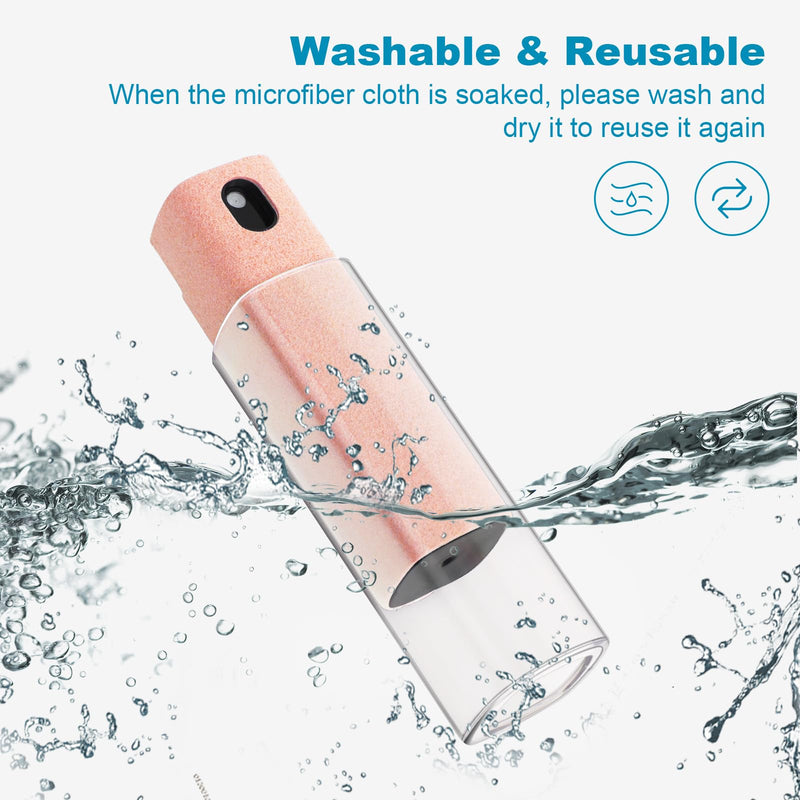 [AUSTRALIA] - 6 Pack Screen Cleaner 3-in-1 Touchscreen Mist Cleaner Spray and Microfiber Cloth Built-in Cleaning Solution Portable Reusable Fingerprint-Proof Spray Bottle for Phone Laptop iPad TV Monitor Car Screen 
