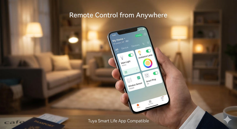 Smart Multi-Mode Gateway, Zigbee 3.0 & Bluetooth Mesh Hub, Tuya Smart Life App Control, Compatible with Alexa & Google Home, 2.4GHz Wireless Bridge (White)