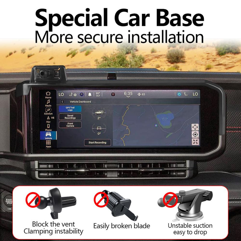 Car Phone Holder for 2024 2025 2026 Jeep Wrangler Auto Accessories Navigation Screen Bracket Interior Decoration Mobile Cell Phone Mount