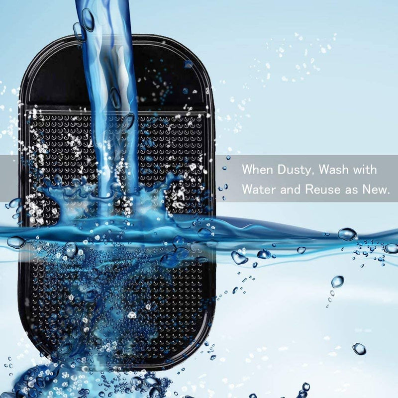 10pack Removable Silicone Sticky Anti-Slip Gel Pads Magic Gel Mat Stick to Car Dashboard Glass Mirrors Metal Tile Wall Kitchen Cell Phone Stand Recipe Holder Non-Slip Rug Pet Bowl Mat Pad