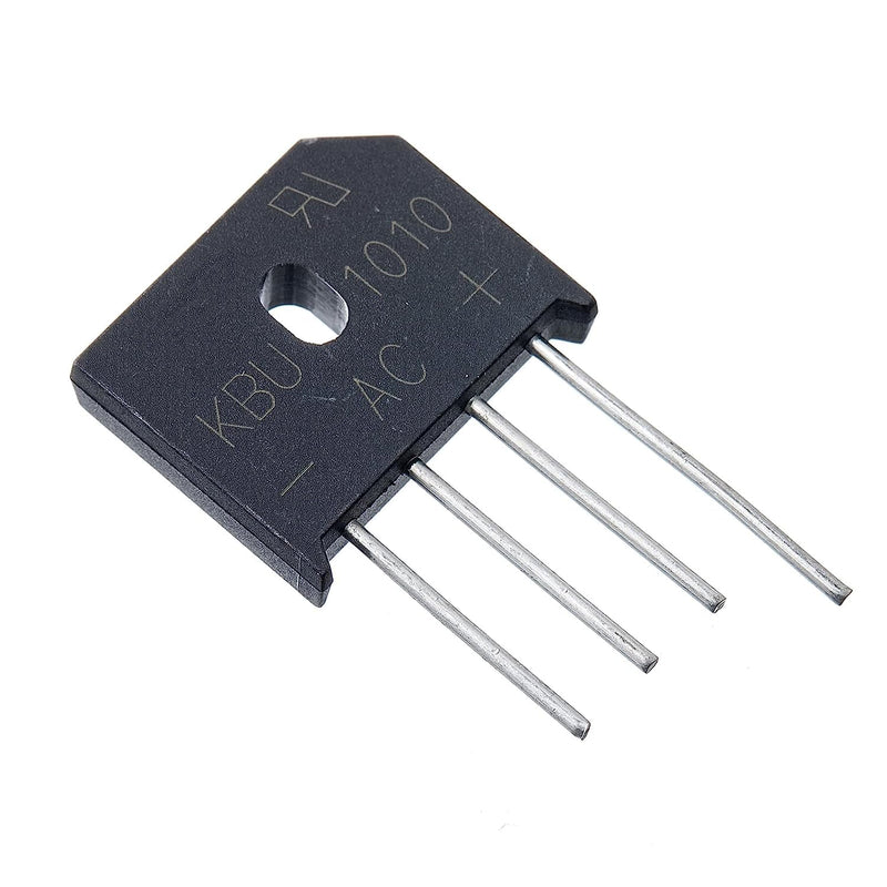 [AUSTRALIA] - PENGLIN KBU1010 1010 Bridge Rectifier Diode 10 A 1000 V Silicon Bridge Rectifier 4 Pins Pack of 10 