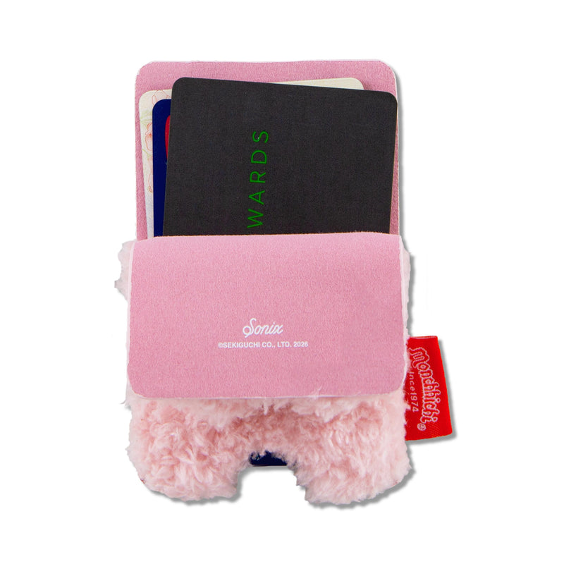 Sonix x Monchhichi Plush Magnetic Phone Wallet | Cute Fuzzy Phone Card Holder Compatible with MagSafe Phones and Cases | Chimutan