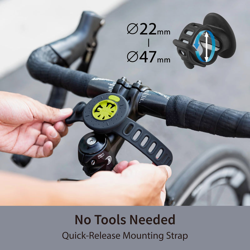 Bone Run + Bike Tie Connect Kit 2 - Magnetic, Running & Bike Phone Holders | Magnet Clasp, Quick Release & Rotatable, Comfortable Sport Armbands, Scratch-Free Bike Phone Mount, Fits 4.7" to 7.2" Phones