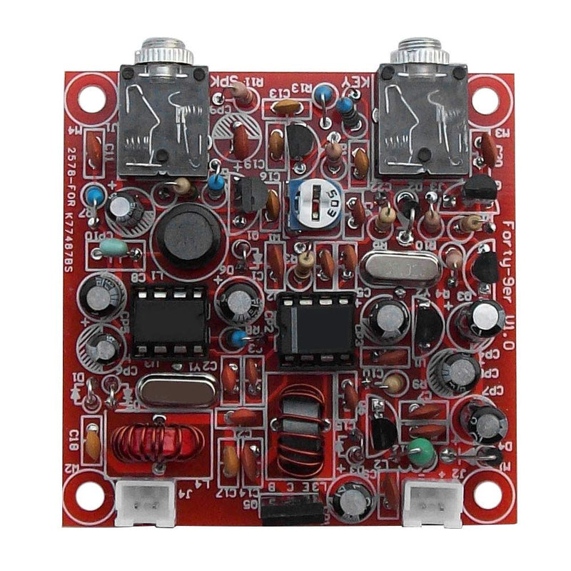 [AUSTRALIA] - ASHATA CW Transceiver Kit, CW QRP Ham Amateur Shortwave Radio Transceiver Including Unsoldered Circuit Board Scattered Components Kit Circuit Diagram 