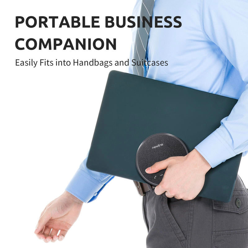 Conference Speaker and Microphone, Bluetooth Speakerphone, Noise Reduction, 360°Voice Pickup 43H Standby time, USB C Bluetooth Microphone Compatible with Zoom, Teams, Skype, Home Office