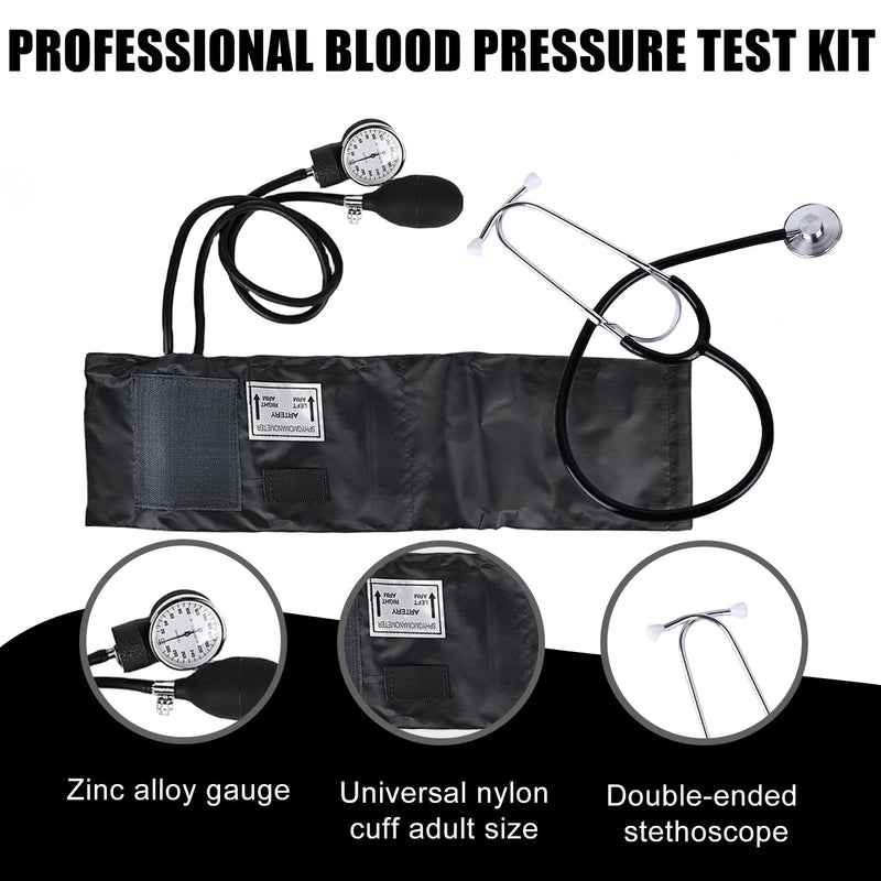 Manual Blood Pressure Monitor: Blood Pressure Monitor Manual Blood Pressure Cuff Home Blood Pressure Cuff Kit Blood Pressure Cuff with Stethoscope with Zip Case