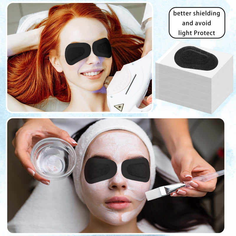 40 Pcs Adhesive Eye Patches, Eye Patches for Adults Eye Pad Disposable Eyepatch Latex Free Adhesive Bandages for Baby Kids Girls (Black,3 x 2 Inch) Black 3 x 2 Inch