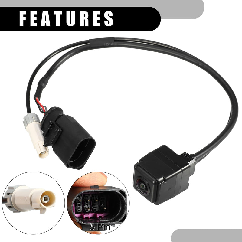 95B980551L Rear View Back Up Camera for Porsche Macan 15-20 1 Pc | Car rear park assist reverse camera, Plastic, Black, for Porsche Macan 2015-2020