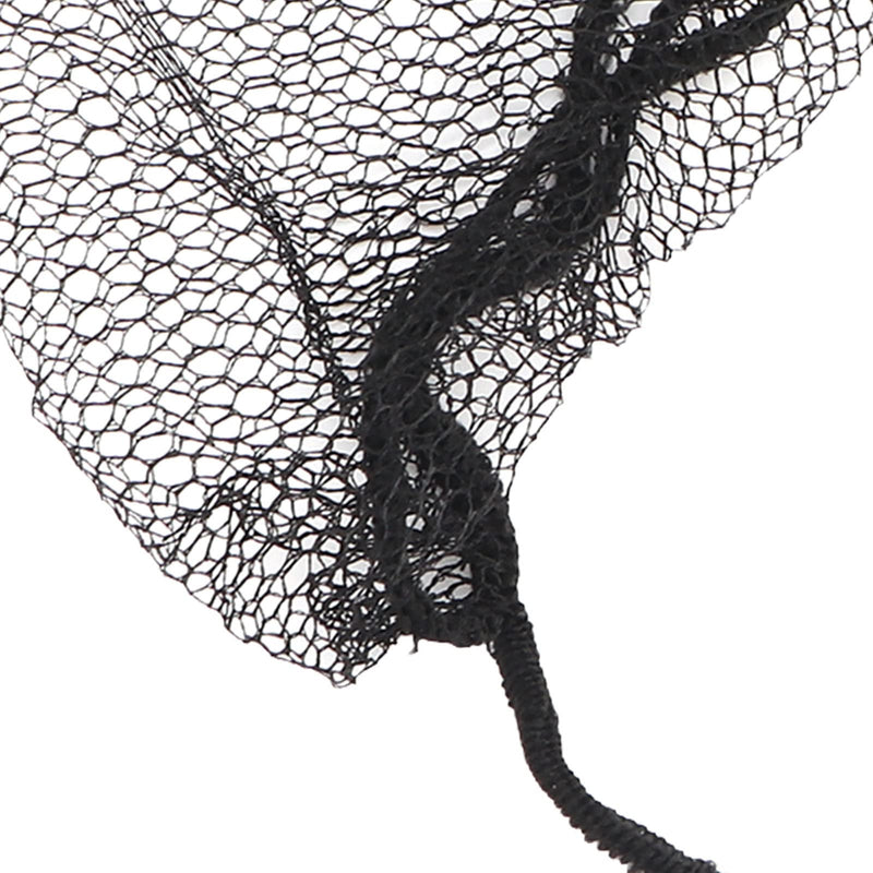 YUYTE Beard Protection Nets, Pack of 100 Nylon Beard Nets, Beard Protection, Disposable Nylon, Elastic, Breathable, Latex-Free, Beard Protection Nets (Black) Black