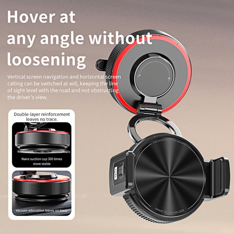 2026 Upgraded Vacuum Magnetic Mobile Phone Holder Cars for Magsafe Car Mount, Elastic Double Clamp and Magnetic Dual Mode, Mobile Phone Holder for iPhone17 Pro Max 16 15 14 13 12 & Samsun