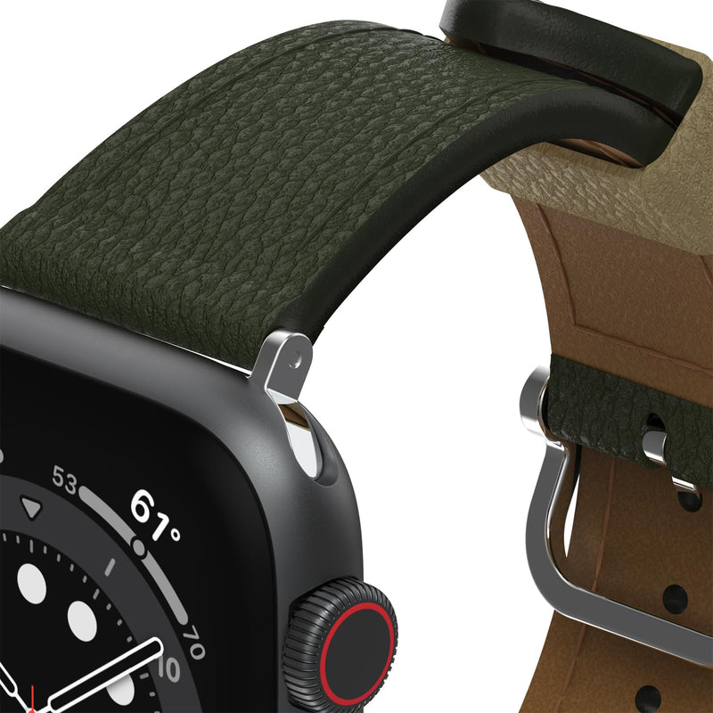 OtterBox Symmetry Cactus Leather Watch Band for Apple Watch Series Green